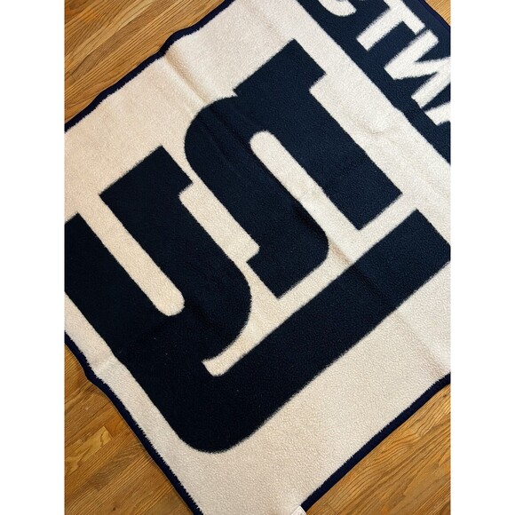 Vintage Biederlack New York Giants NFL Throw Wall Blanket 55x47" Football - Picture 7 of 10